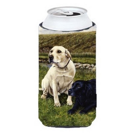 CAROLINES TREASURES Carolines Treasures FRF0018TBC Yellow & Black Labradors Tall Boy Can cooler Hugger FRF0018TBC